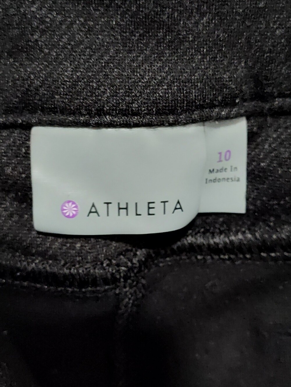 Athleta Ponte Moto Pants Skinny Stretch Snap/Zipper Black/Charcoal Gray Size 10 - Picture 11 of 15